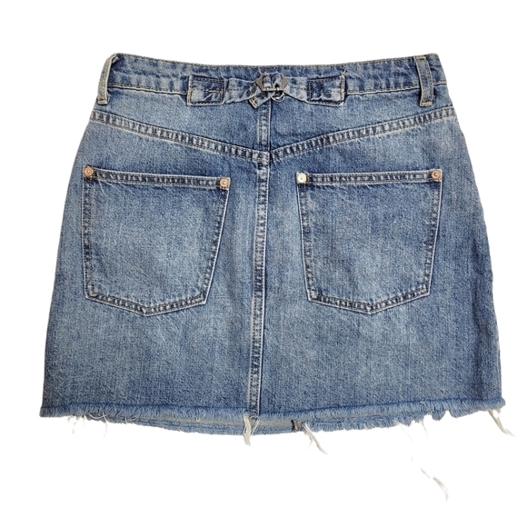 Free People Denim Mini Skirt Size 26 - Picture 5 of 5